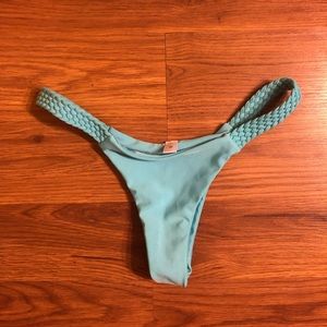 Blue bikini bottom